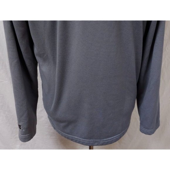 Starter Mens Medium 38-40 Grey Check 1/4 Zip Pullover Heavy Long Sleeve Jacket - Picture 9 of 12